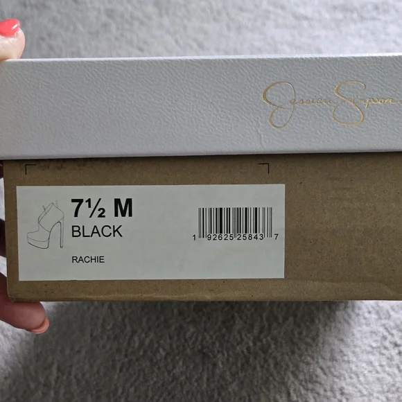 Jessica Simpson Black Suede Ankle Boots - Picture 3 of 3